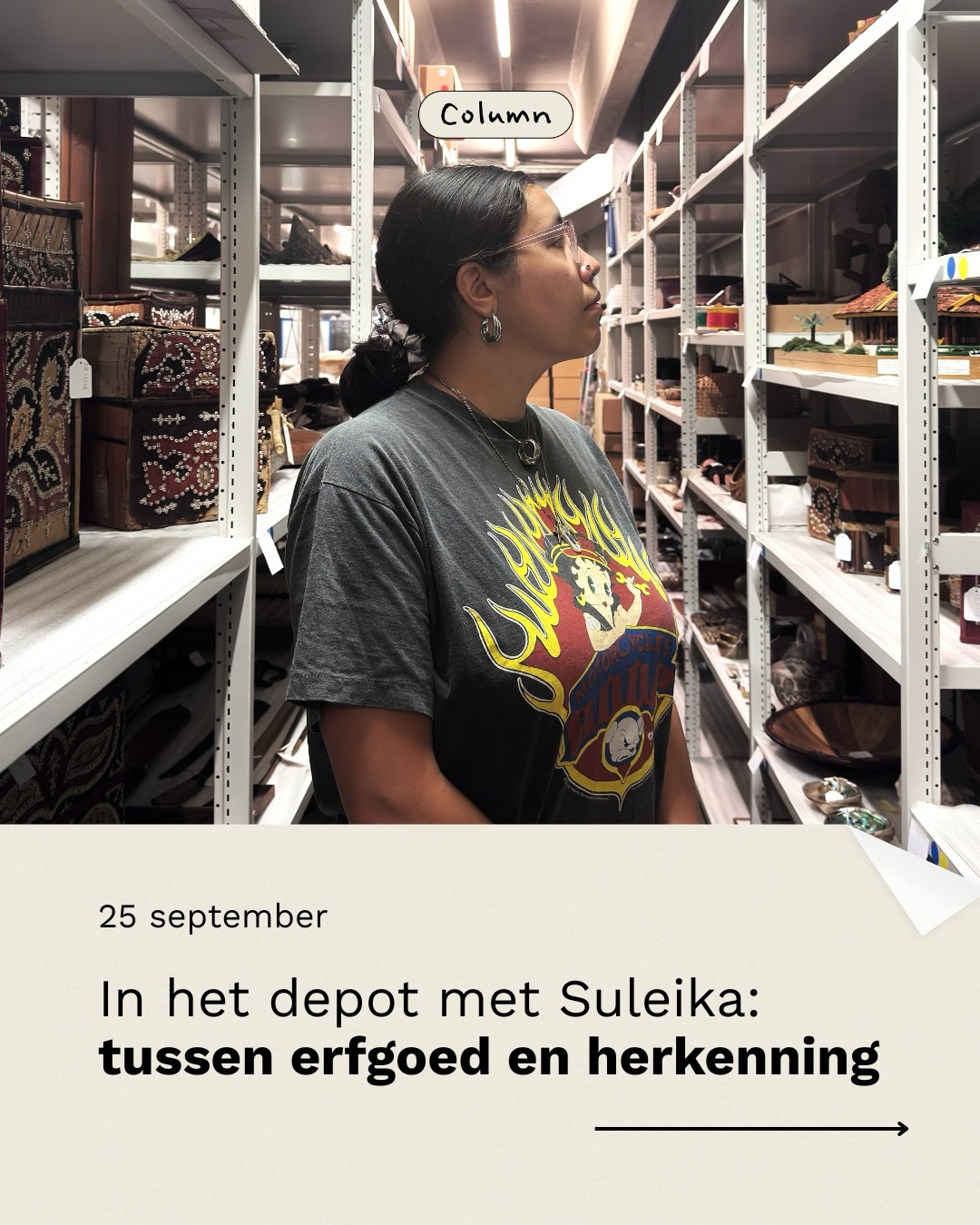 Instagrambeeld bij Sommige objecten uit onze collectie vertellen niet alleen iets over…