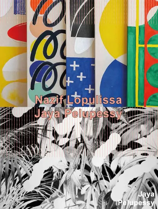 Affiche van expositie 6: Nazif Lopulissa en Jaya Pelupessy