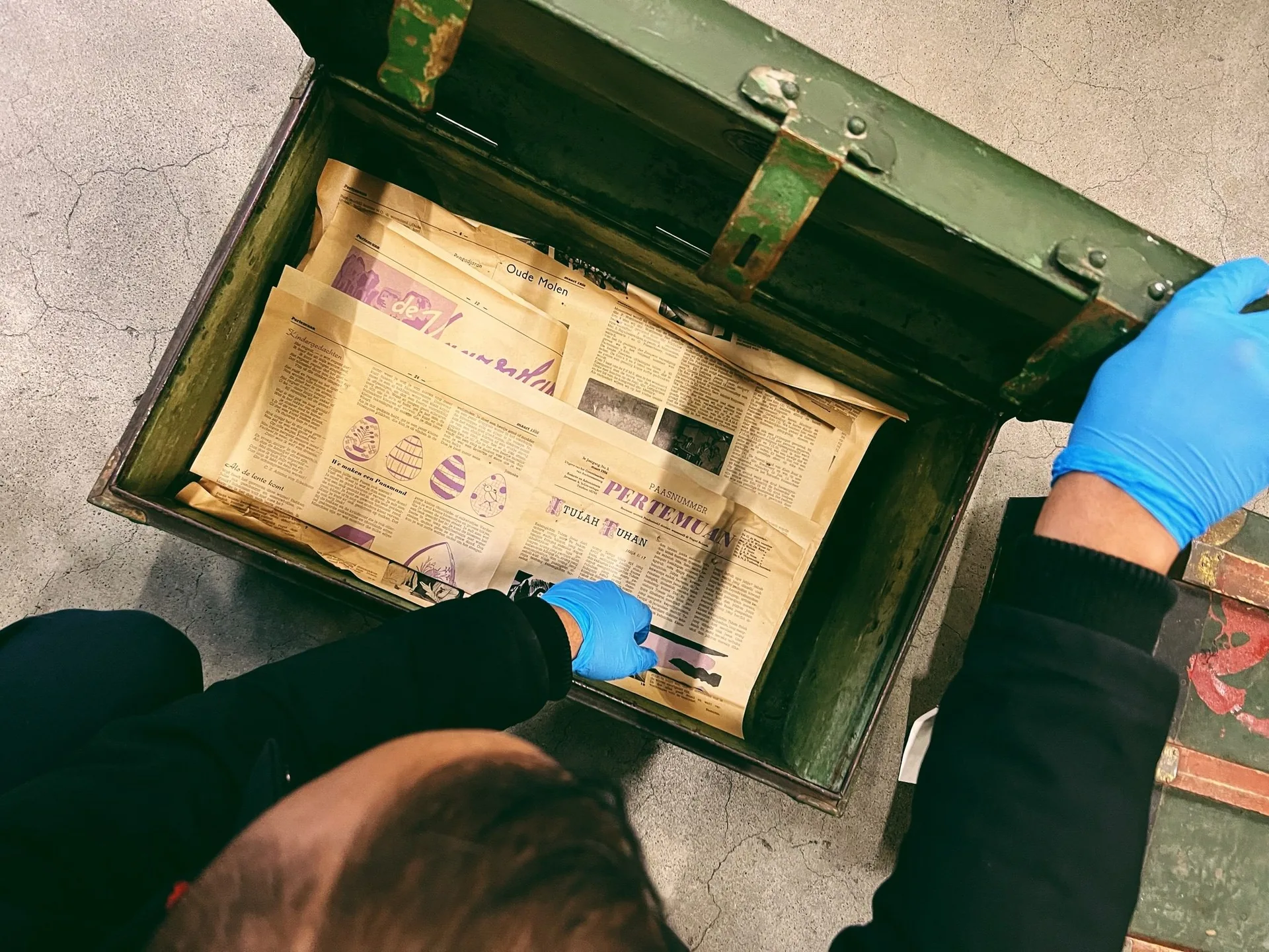 Inspectie museumcollectie, Museum Maluku, depot, Alblasserdam