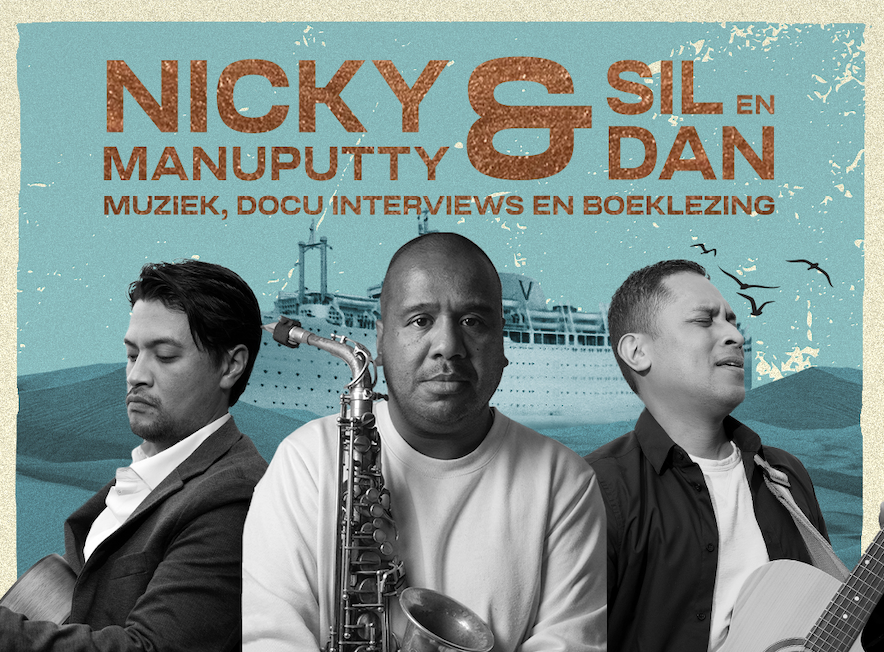 Multidisciplinaire duoshow ‘ONS VERHAAL’ saxofonist Nicky Manuputty + gitarist Tasilo Pieck